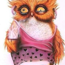 Схема вышивки «сова»