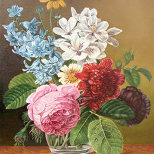 Схема вышивки «Букет в вазе»