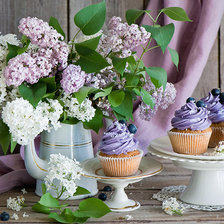 Схема вышивки «Сирень»