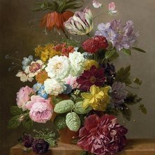 Схема вышивки «цветы натюрморт»