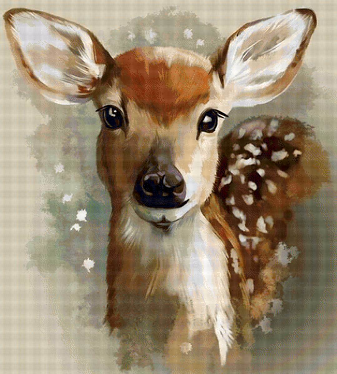 Оленёнок - олененок, животные, олень - предпросмотр