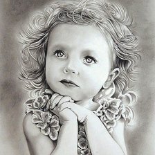 Схема вышивки «девочка»