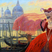 Схема вышивки «Утро Венецианского карнавала»