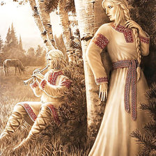 Схема вышивки «Серия "Славянские мотивы".  Лель»