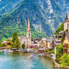 Схема вышивки «grad na ezero»