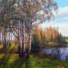 Схема вышивки «пейзаж»