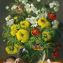 Схема вышивки «цветы»