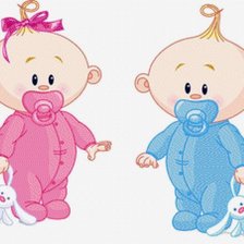 Схема вышивки «малыши»