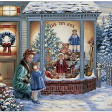 Схема вышивки «Vetrina di Natale»