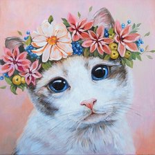 Схема вышивки «Кошечка»