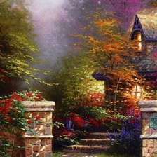 Схема вышивки «Дом в конце пути»