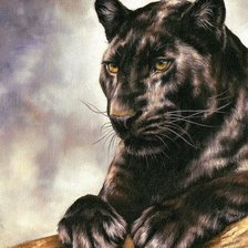 Схема вышивки «Пантера»