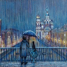 Схема вышивки «Ночная прогулка»