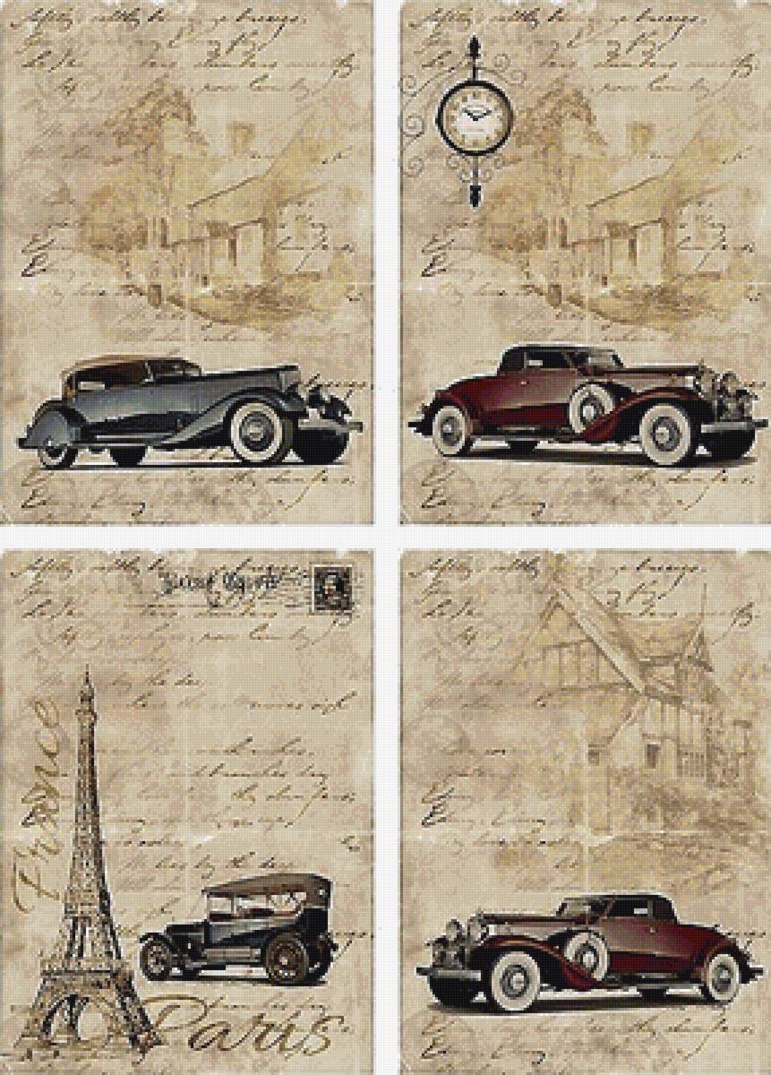 ретро авто - машина, ретро - предпросмотр