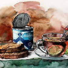 Схема вышивки «Завтрак»