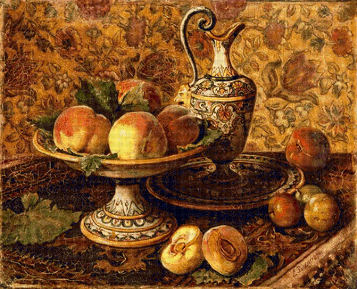восточный натюрморт золотой - восточный натюрморт - предпросмотр