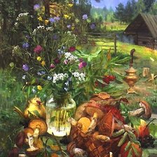 Схема вышивки «ДЕРЕВЕНСКИЙ НАТЮРМОРТ»