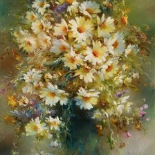 Схема вышивки «Ромашки»