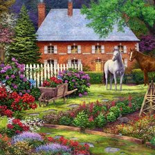 Схема вышивки «Цветущий сад»