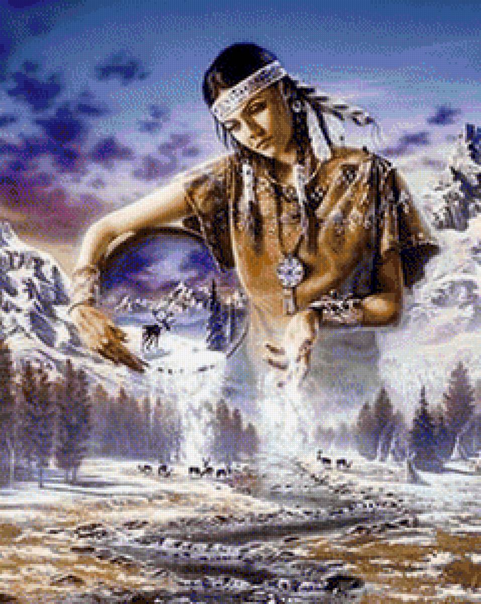 CUENTO HADAS NATIVO - 240 x 300 cruces - предпросмотр