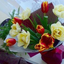 Схема вышивки «мой букет на день рождения»