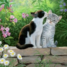 Схема вышивки «Котята»