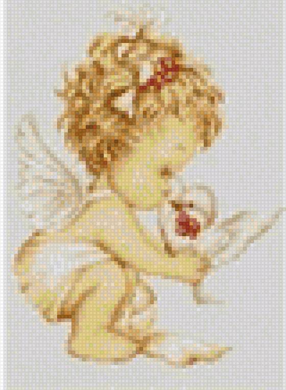 метрика Ангел с голубем - голубь ангел - предпросмотр