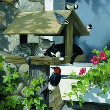 Схема вышивки «Котята»