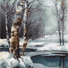 Схема вышивки «Зима»