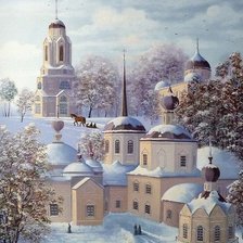 Схема вышивки «пейзаж»