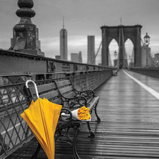 Схема вышивки «желтый зонтик и розы»