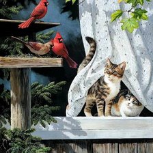 Схема вышивки «Котята»