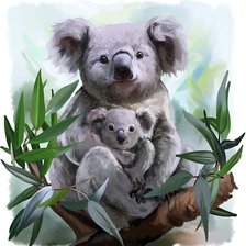 Схема вышивки «Коалы»