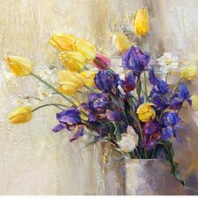 Схема вышивки «Весенний букет»