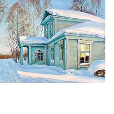 Схема вышивки «старая усадьба»