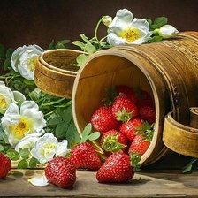 Схема вышивки «Клубника»