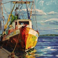 Схема вышивки «Причал»