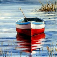 Схема вышивки «Лодка»