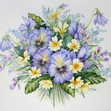 Схема вышивки «Нежный букетик»