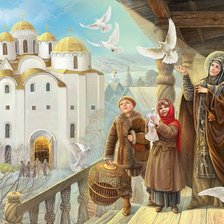 Схема вышивки «Благовещение»