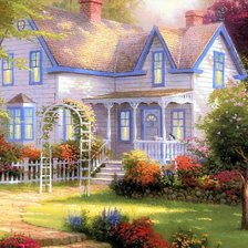 Схема вышивки «Усадьба»