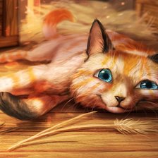 Схема вышивки «Котик»