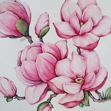 Схема вышивки «Магнолия»