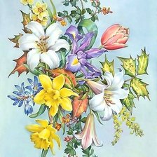 Схема вышивки «букет»