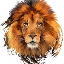 Схема вышивки «Лев»