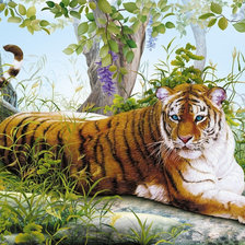 Схема вышивки «Тигр»