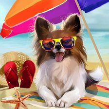 Схема вышивки «На пляже»