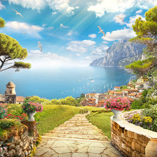 Схема вышивки «Солнечное побережье»