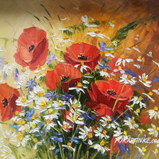 Схема вышивки «ах, маки»