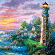 Схема вышивки «Маяк»